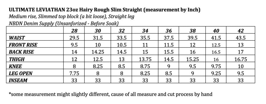 ULTIMATE LEVIATHAN Hairy Rough Slub 23oz