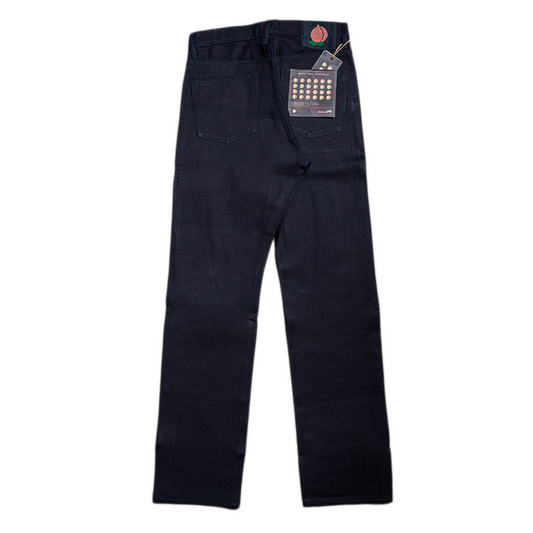 PEACH 001 by NBDN Indigo x Black 14.5oz Raw Denim