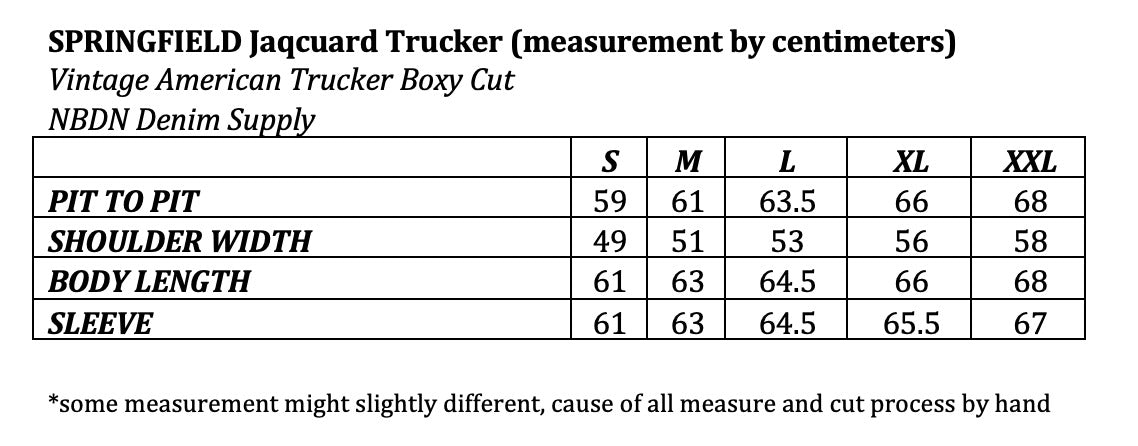 SPRINGFIELD JACQUARD TRUCKER ILLUSORY