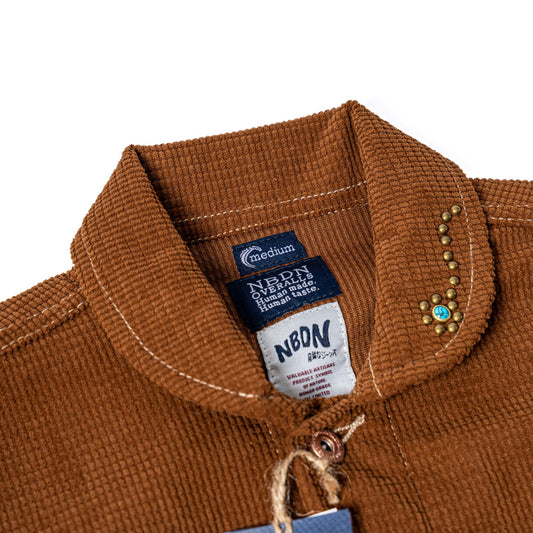 HAWTHORNE Studed Square Corduroy Chore - Brown
