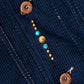 HAWTHORNE Studed Square Corduroy Chore - Navy