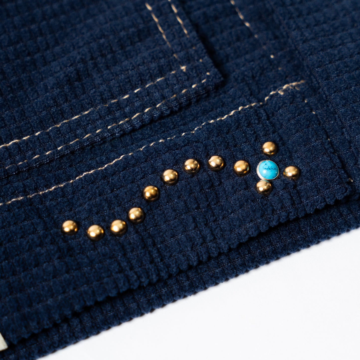 HAWTHORNE Studed Square Corduroy Chore - Navy