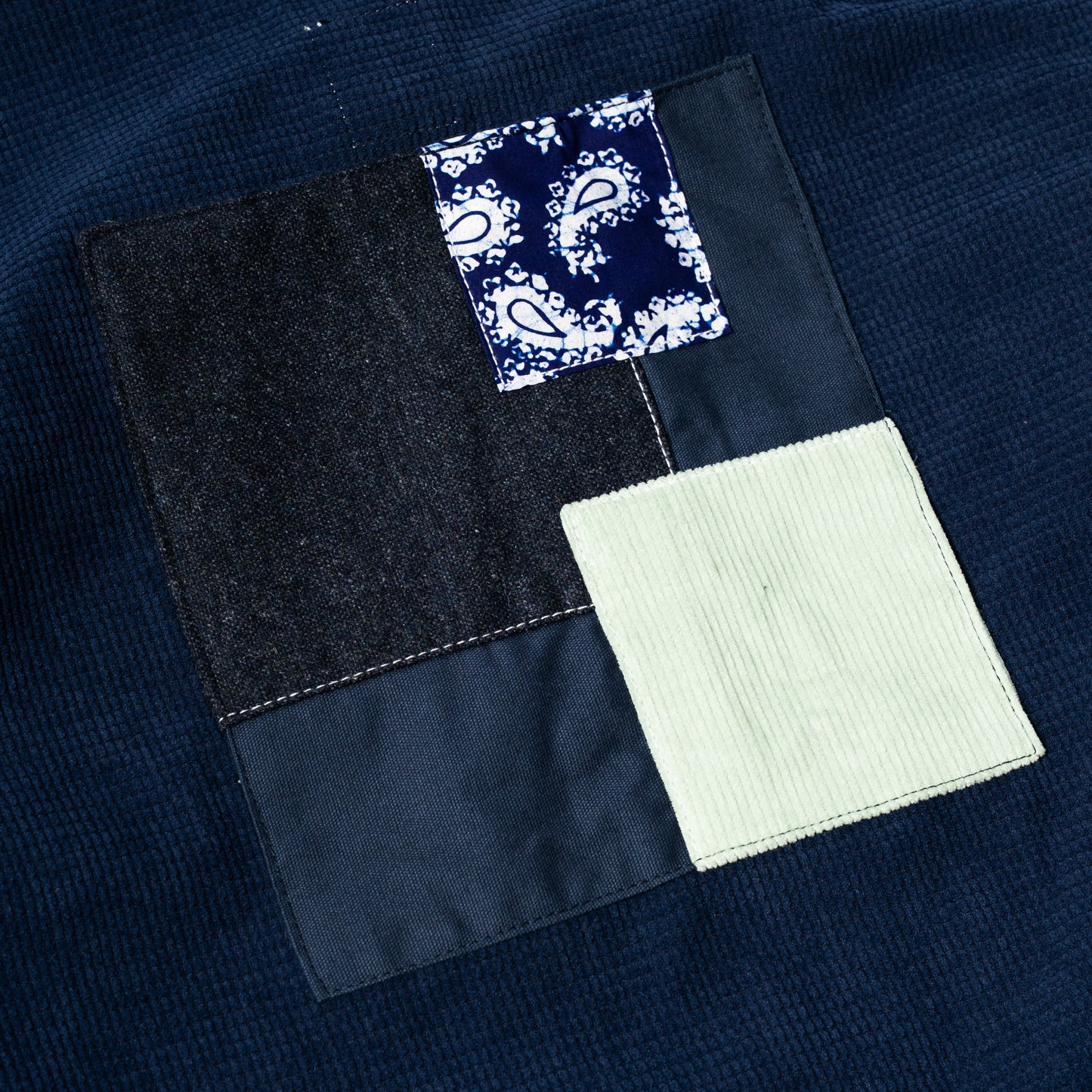 HAWTHORNE Studed Square Corduroy Chore - Navy