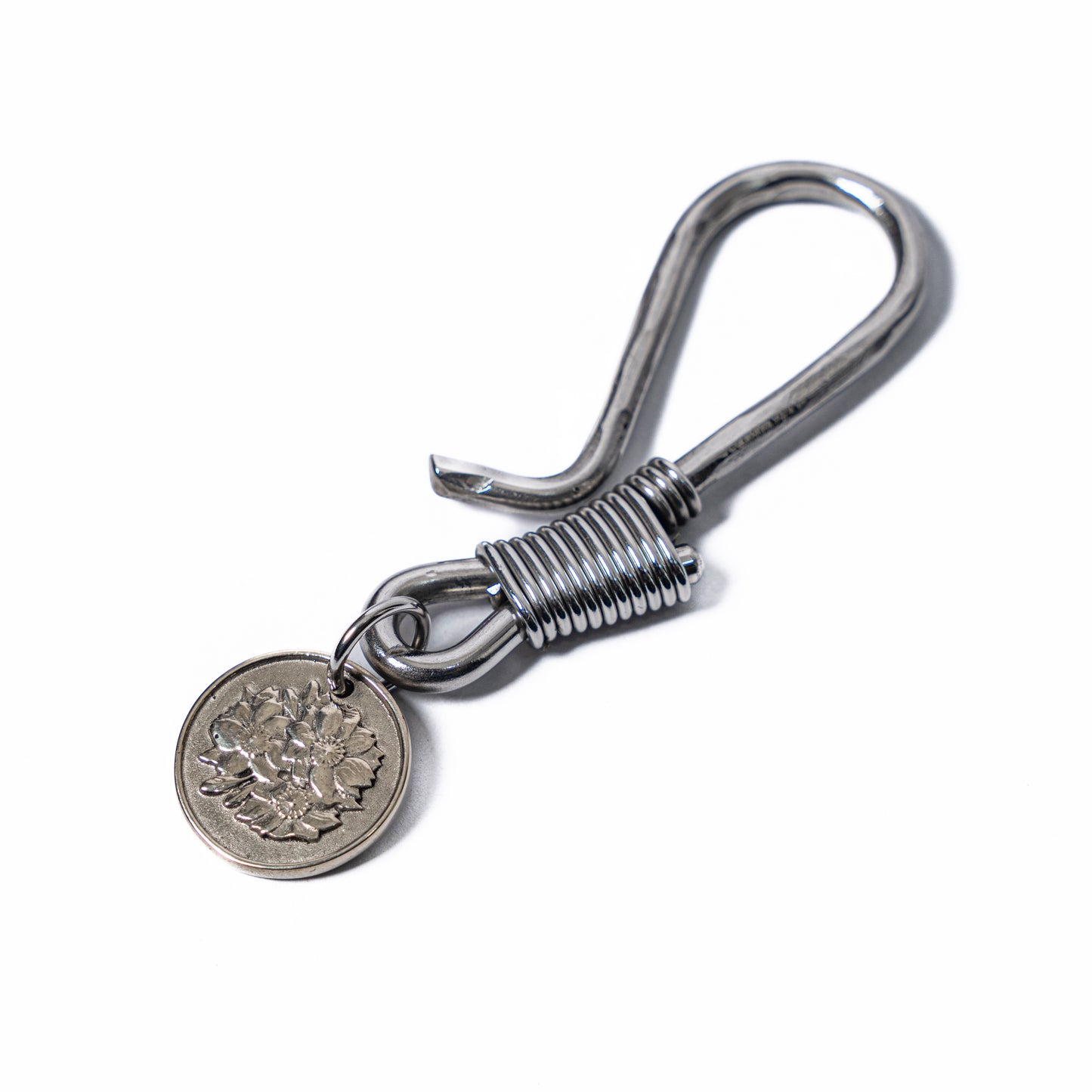 NBDN SILVER Sterling Atlas Coin Pendant + Hook