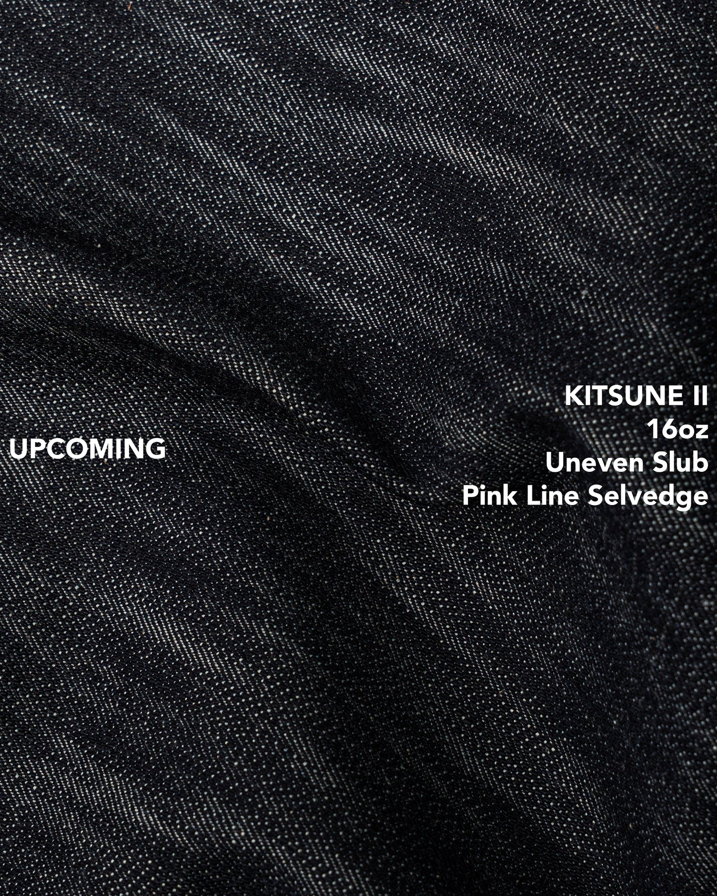 KITSUNE II 16oz Uneven Slub Pink Line
