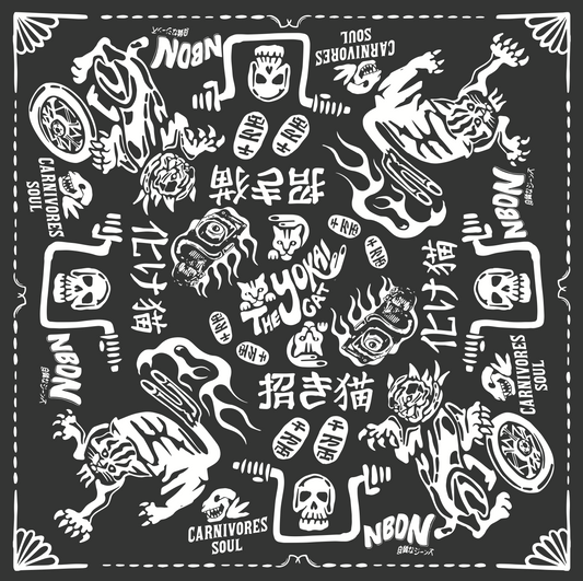 NBDN x Carnivores Soul Collaboration vol.2: YOKAI CAT Bandana