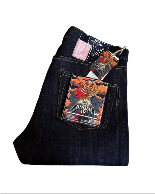 ANUBIS IV 16oz Slubby Pink Line Selvedge