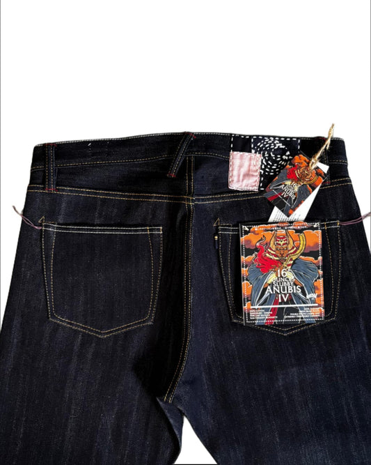 ANUBIS IV 16oz Slubby Pink Line Selvedge