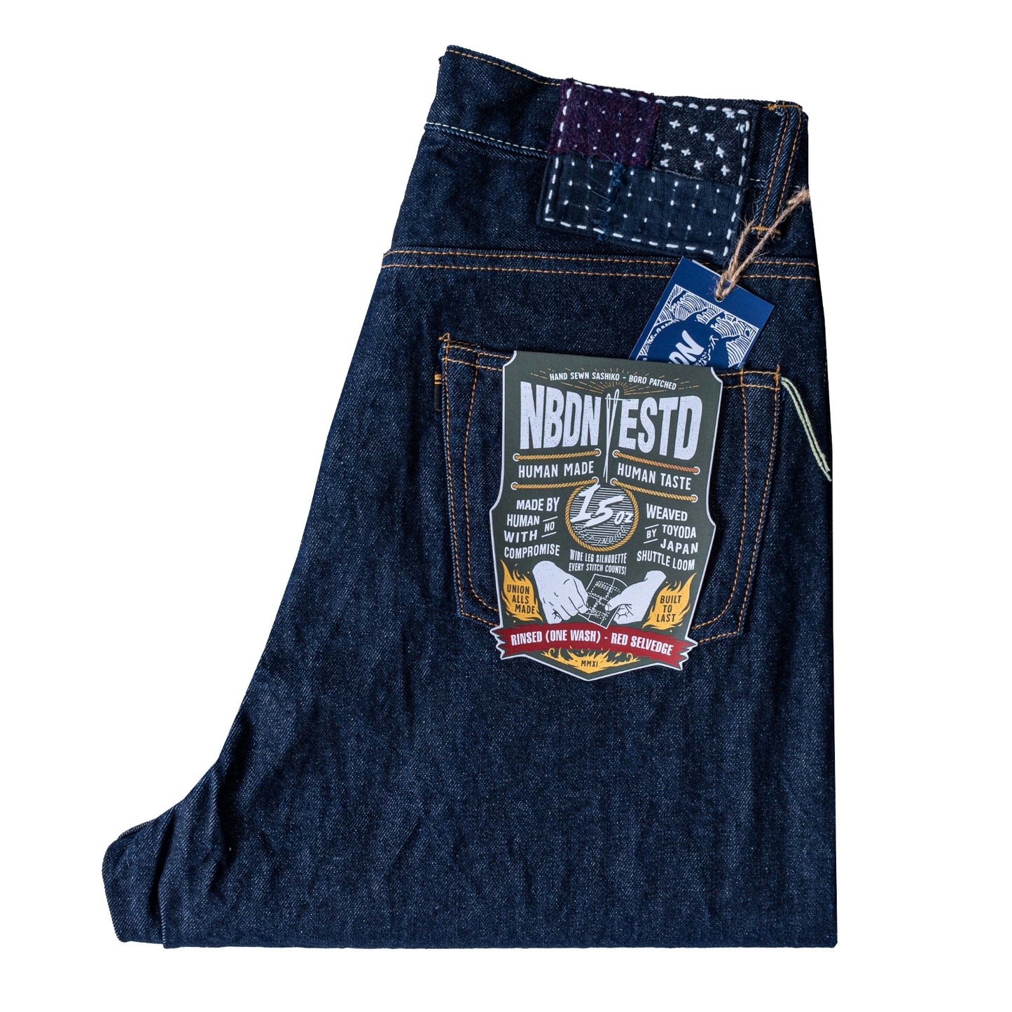 NBDN ESTD 013 Rinsed (One Wash) Wide Leg 15oz