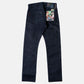 DOMARU HACHIKO x HANNYA TIGER II Deep Indigo x Black 17oz Unsanforized
