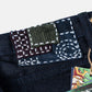 DOMARU HACHIKO x HANNYA TIGER II Deep Indigo x Black 17oz Unsanforized
