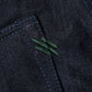 DOMARU HACHIKO x HANNYA TIGER II Deep Indigo x Black 17oz Unsanforized