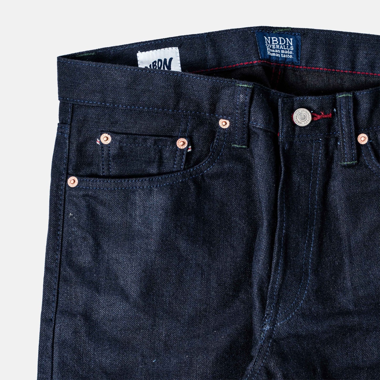 DOMARU HACHIKO x HANNYA TIGER II Deep Indigo x Black 17oz Unsanforized