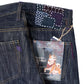 GRAND HACHIKO XIII Deep Indigo Hairy Rough Slub 19oz Unsanforized
