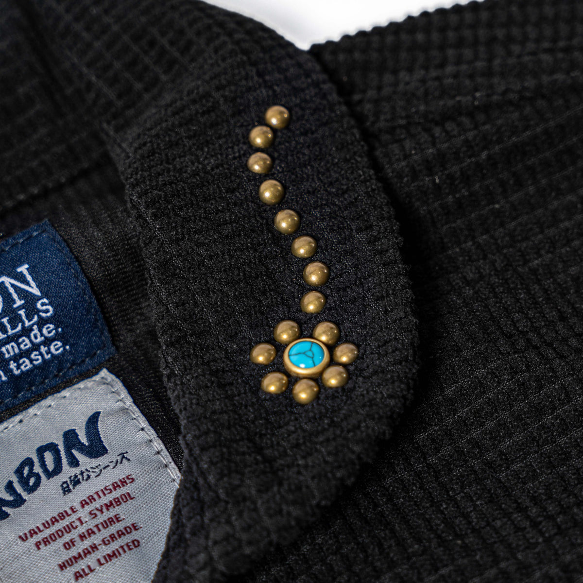 HAWTHORNE Studed Square Corduroy Chore - Black