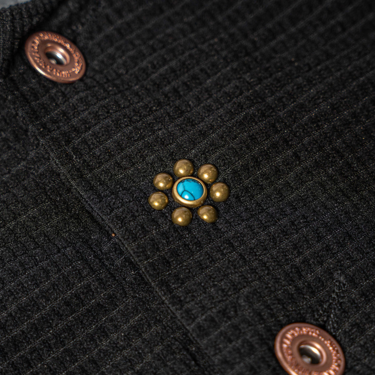 HAWTHORNE Studed Square Corduroy Chore - Black