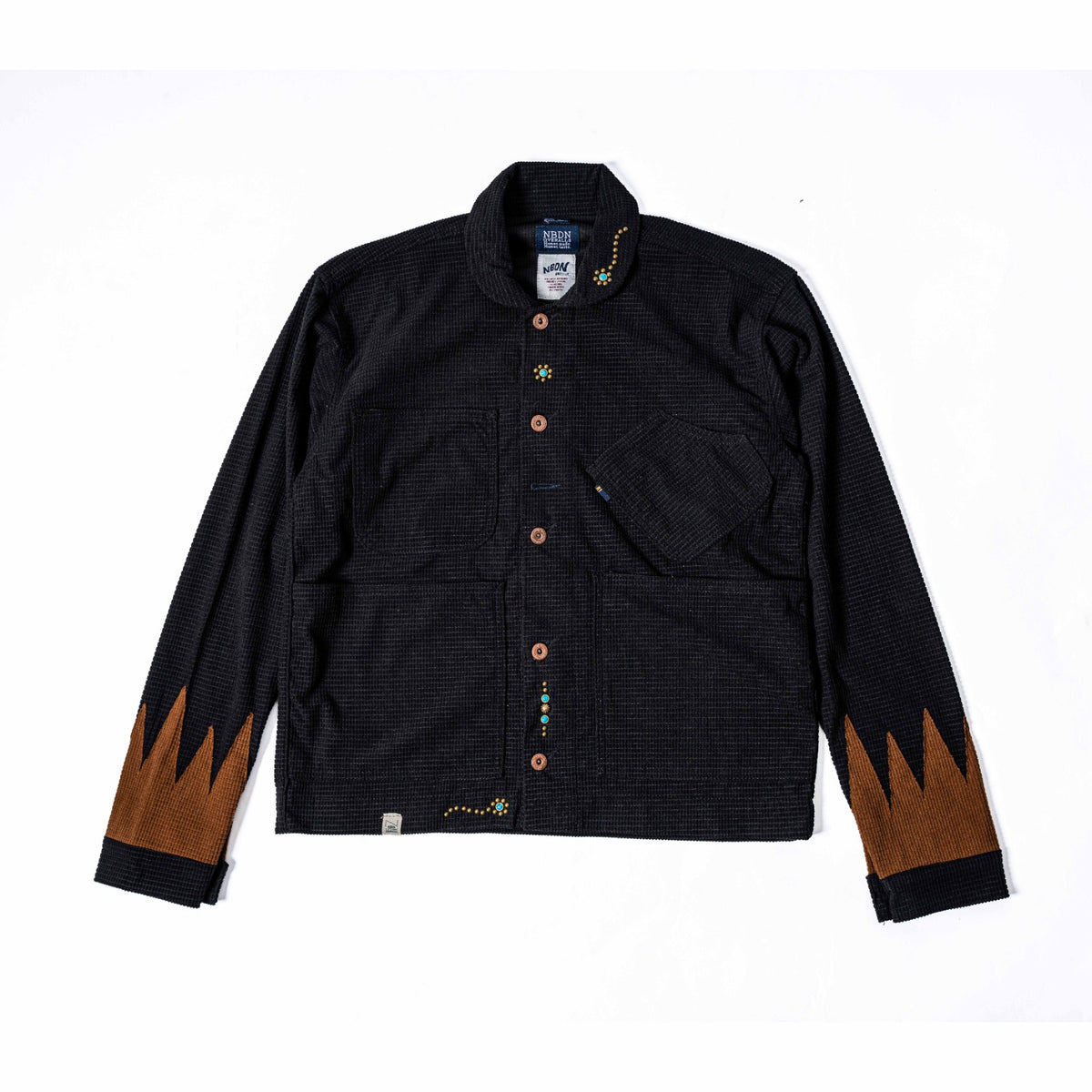 HAWTHORNE Studed Square Corduroy Chore - Black