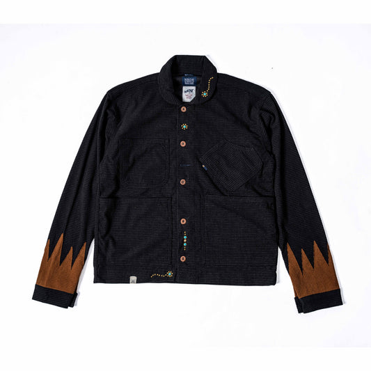 HAWTHORNE Studed Square Corduroy Chore - Black