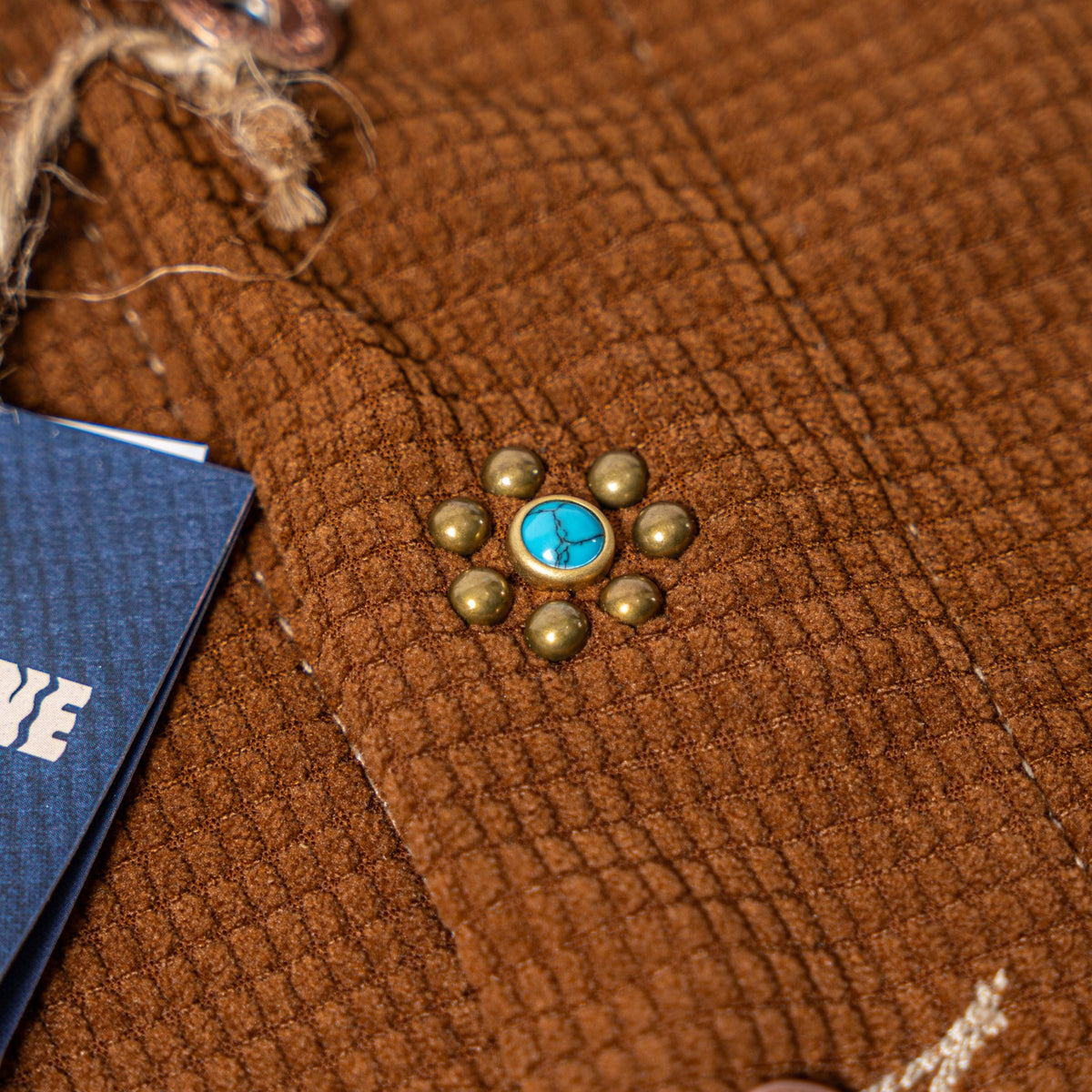 HAWTHORNE Studed Square Corduroy Chore - Brown