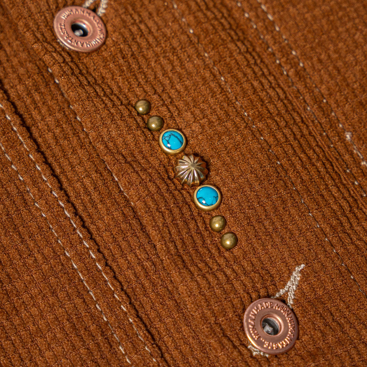 HAWTHORNE Studed Square Corduroy Chore - Brown
