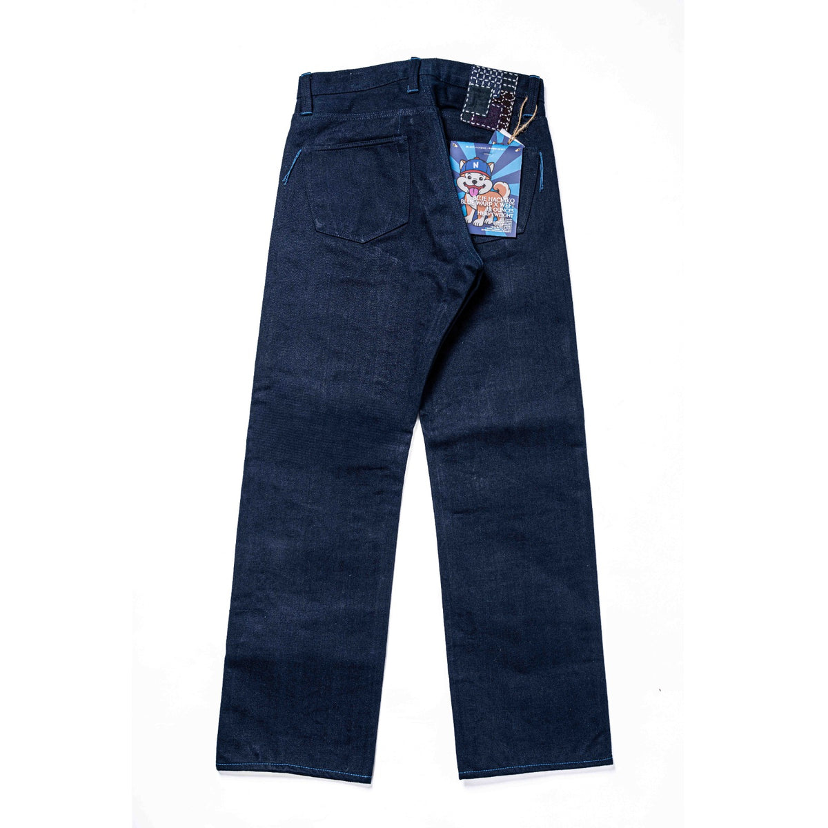 BLUE BLUE HACHIKO Blue Indigo x Blue 19oz Unsanforized