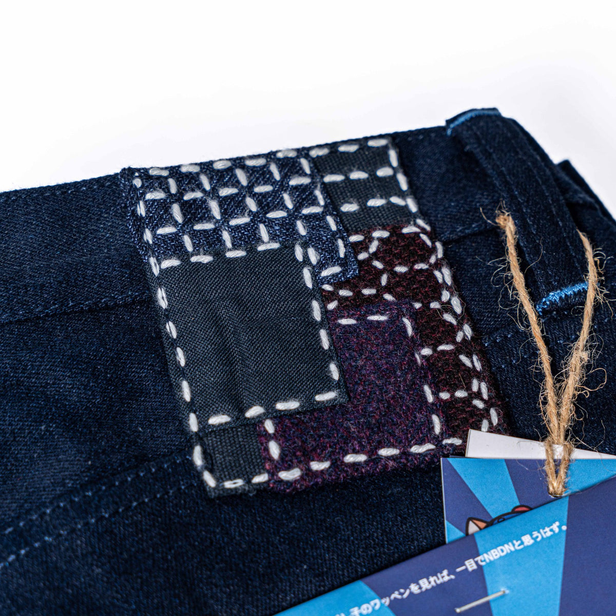 BLUE BLUE HACHIKO Blue Indigo x Blue 19oz Unsanforized