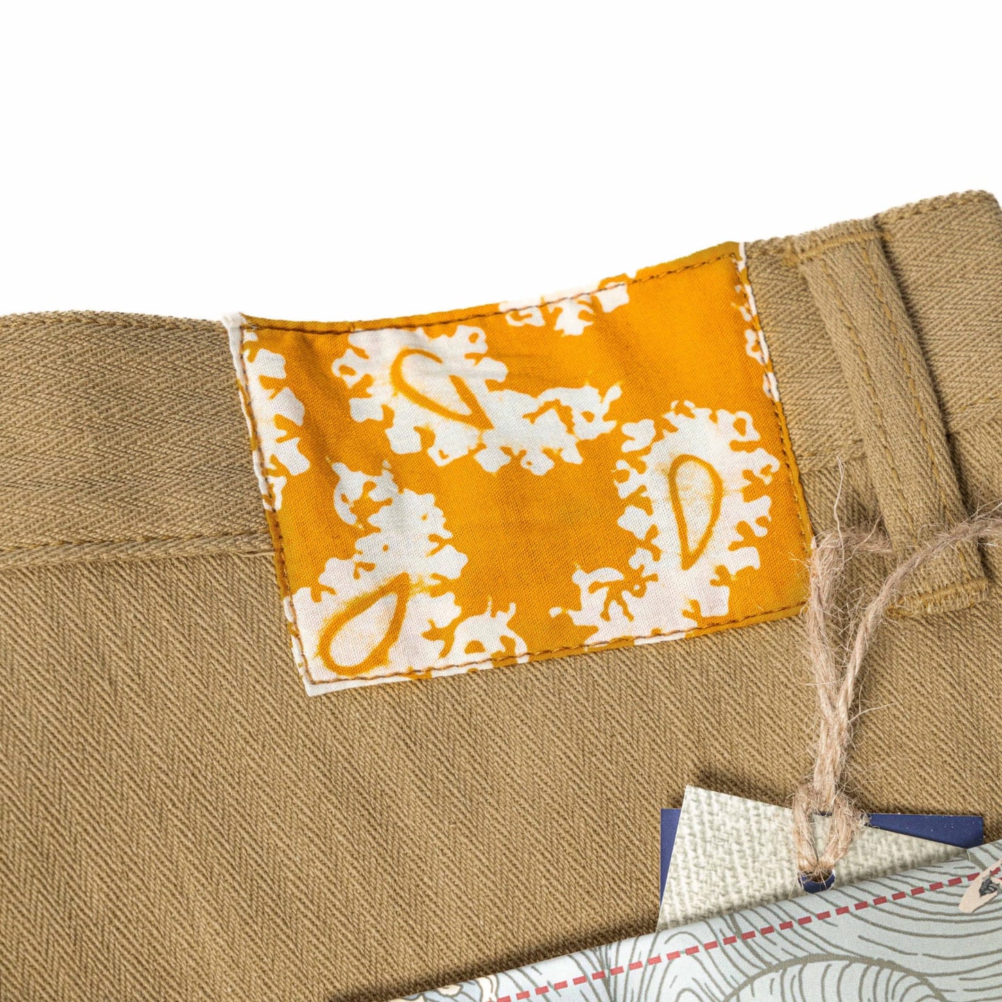 HAVEN II CARPENTER PANTS 15.5oz Khaki Herringbone Selvedge